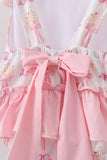 Pink bow castle ruffle one-piece swimsuit - Aaria Tees Aaria Tees