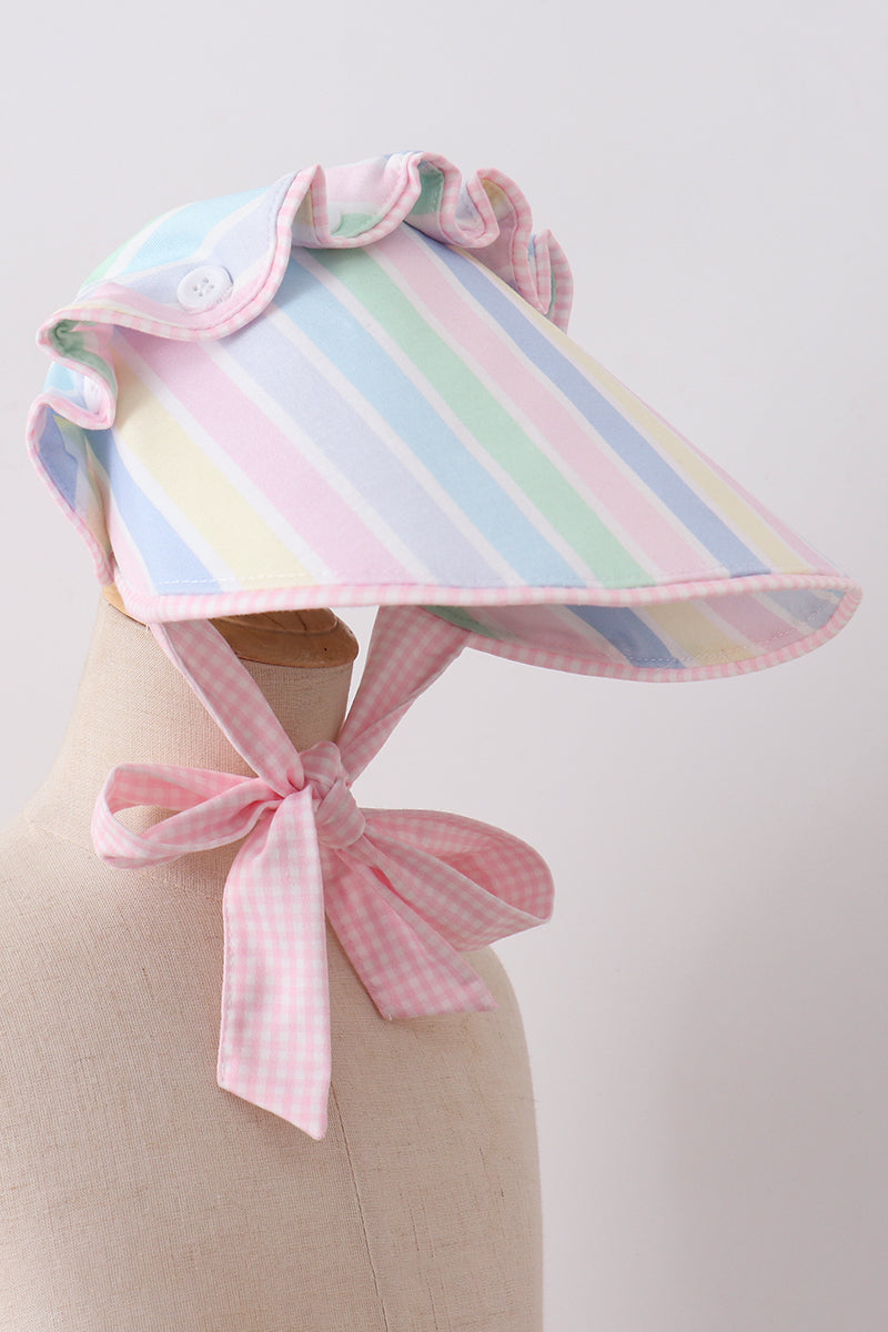 Rainbow stripe bonnet - Aaria Tees Aaria Tees