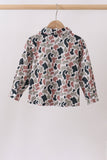 Camo Duck Embroidered Button Down Shirt Aaria Tees