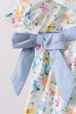 Blue Floral Lace Bubble Aaria Tees