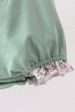 Sage Chicken Applique Bubble Aaria Tees