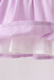 Lavender Smocked Embroidered Bow Jacquard Bloomer Set Aaria Tees