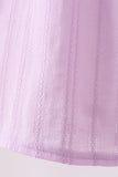 Lavender Smocked Embroidered Bow Jacquard Dress Aaria Tees