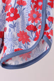 Blue Floral Bamboo Set Aaria Tees