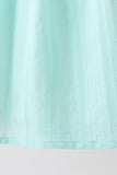 Green Marine Embroidered Jacquard Dress Aaria Tees