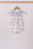 Purple Sea Turtle Smocked Bubble Aaria Tees
