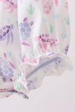 Purple Sea Turtle Smocked Bubble Aaria Tees