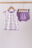 Purple Sea Turtle Bloomer Set Aaria Tees