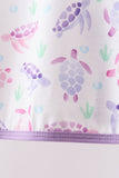 Purple Sea Turtle Bloomer Set Aaria Tees