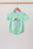 Green Castle Applique Bubble - Aaria Tees Aaria Tees