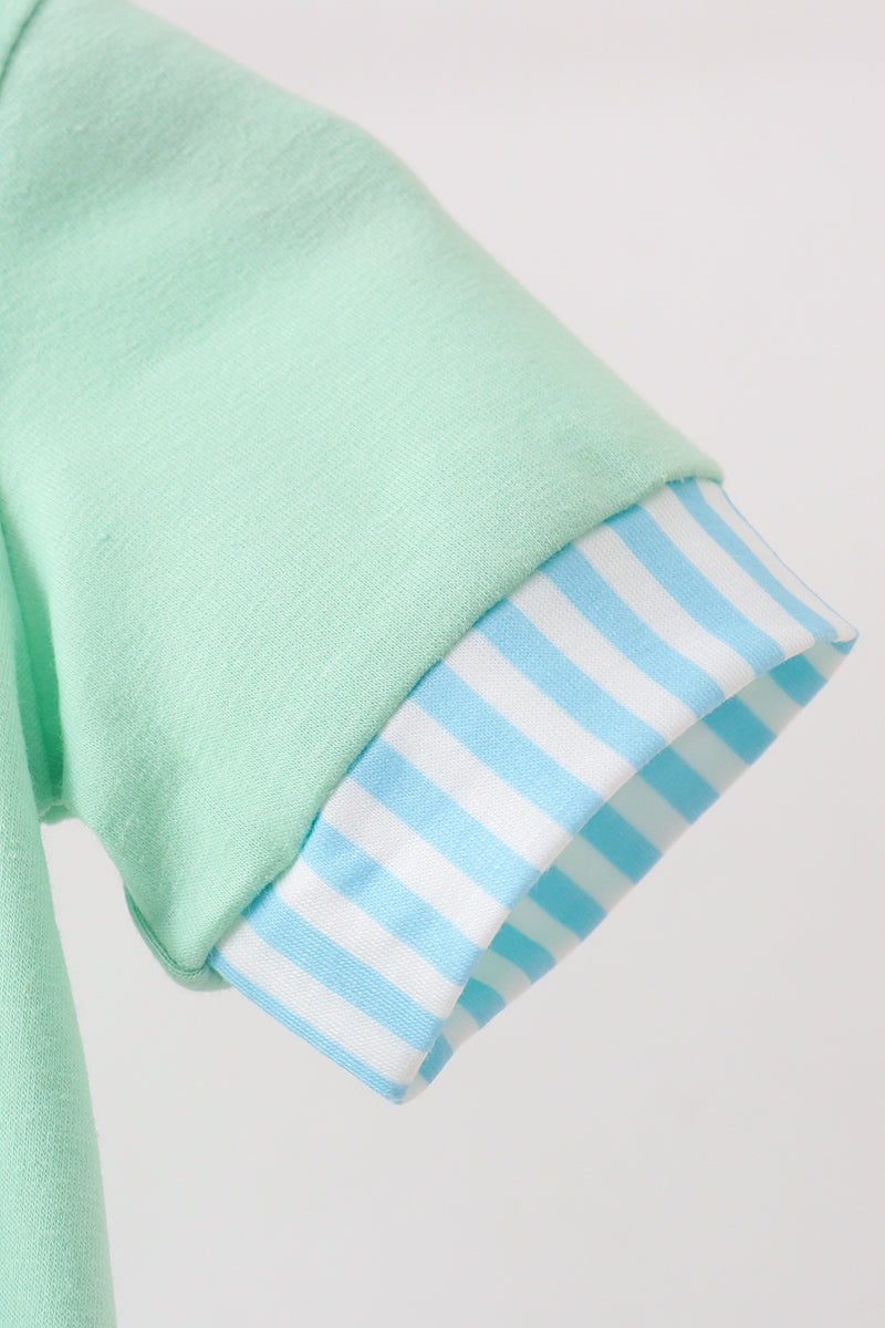 Green Castle Applique Bubble - Aaria Tees Aaria Tees