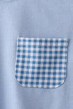 Blue Plaid Set Aaria Tees