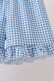 Blue Retro Floral Set Aaria Tees