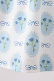 Blue Retro Floral Dress Aaria Tees
