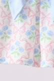 Blue Hydrangea Bow Bloomer Set Aaria Tees