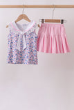 Floral Lace Skirt Set Aaria Tees