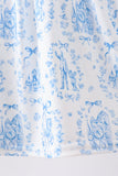 Blue Castle Smocked Ruffle Set - Aaria Tees Aaria Tees