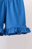 Blue Castle Smocked Ruffle Set - Aaria Tees Aaria Tees