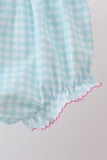 Blue Umbrella Smocked Bloomer Set Aaria Tees