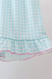 Blue Umbrella Smocked Set Aaria Tees