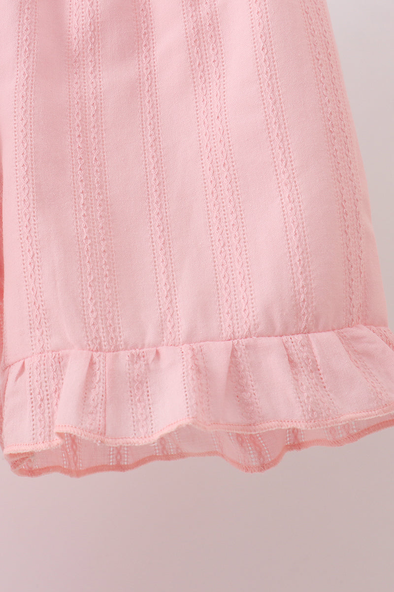 Pink Princess Embroidered Jacquard Set - Aaria Tees Aaria Tees