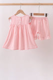 Pink Princess Embroidered Jacquard Set - Aaria Tees Aaria Tees