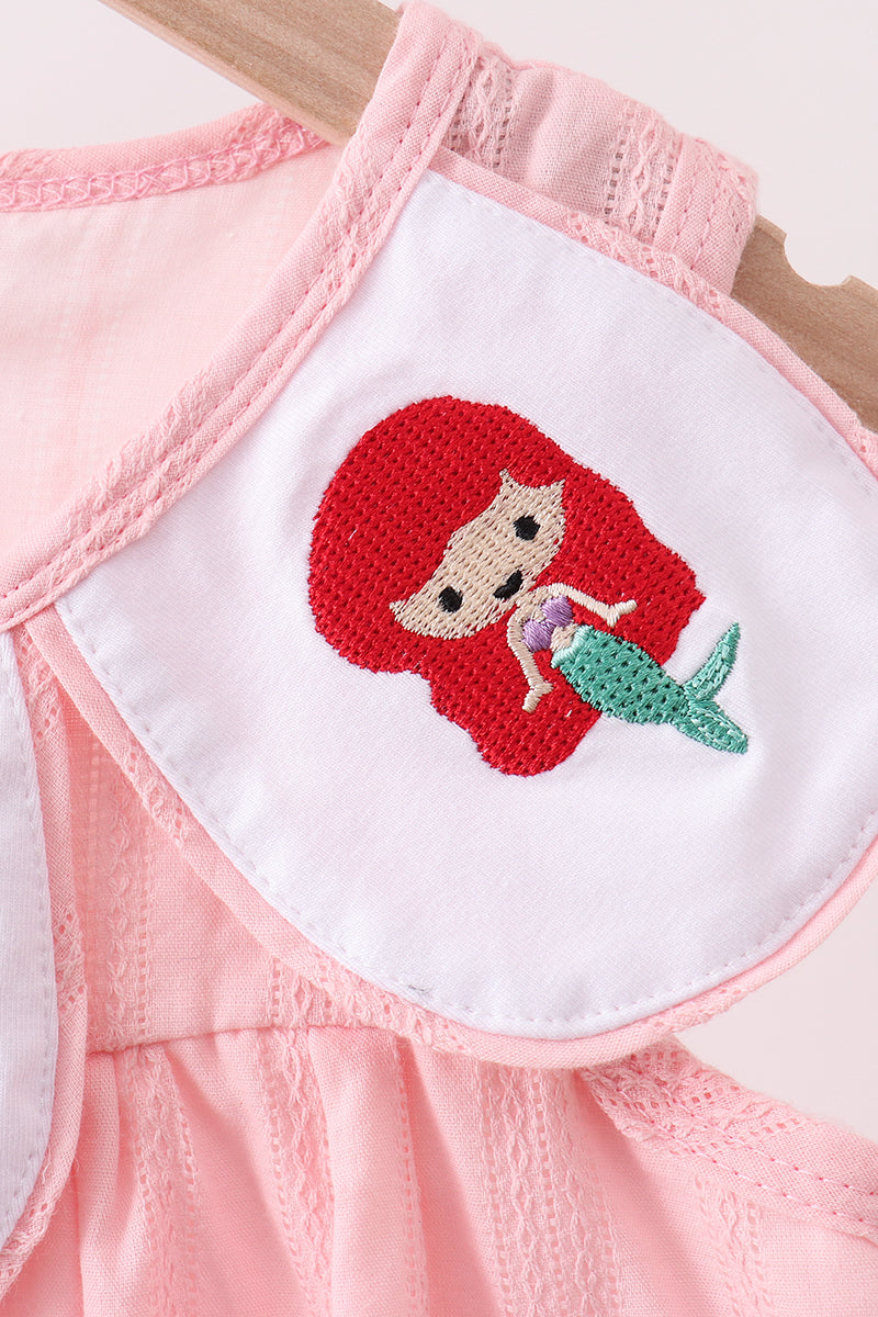 Pink Princess Embroidered Jacquard Dress - Aaria Tees Aaria Tees