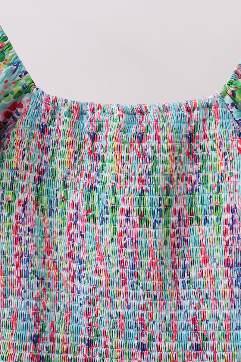 Mint Lilly Smocked Women Dress - Aaria Tees Aaria Tees