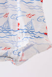 Blue Sailboat Smocked Bubble Aaria Tees