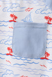 Blue Sailboat Set Aaria Tees
