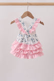 Pink Cowboy Ruffle Bubble Aaria Tees
