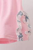 Pink Cowboy Ruffle Set Aaria Tees