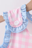 Pink Cow Embroidered Set Aaria Tees