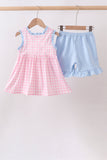 Pink Cow Embroidered Set Aaria Tees