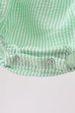 Blue Tractor Applique Seersucker Bubble Aaria Tees
