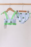 Blue Tractor Stripe UPF Swim Set Aaria Tees