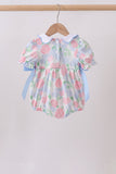 Blue Hydrangea Smocked Pearl Bubble Aaria Tees