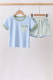 Blue Stripe Set Aaria Tees