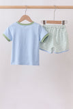Blue Stripe Set Aaria Tees