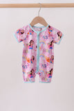 Pink Character Bamboo Romper - Aaria Tees Aaria Tees