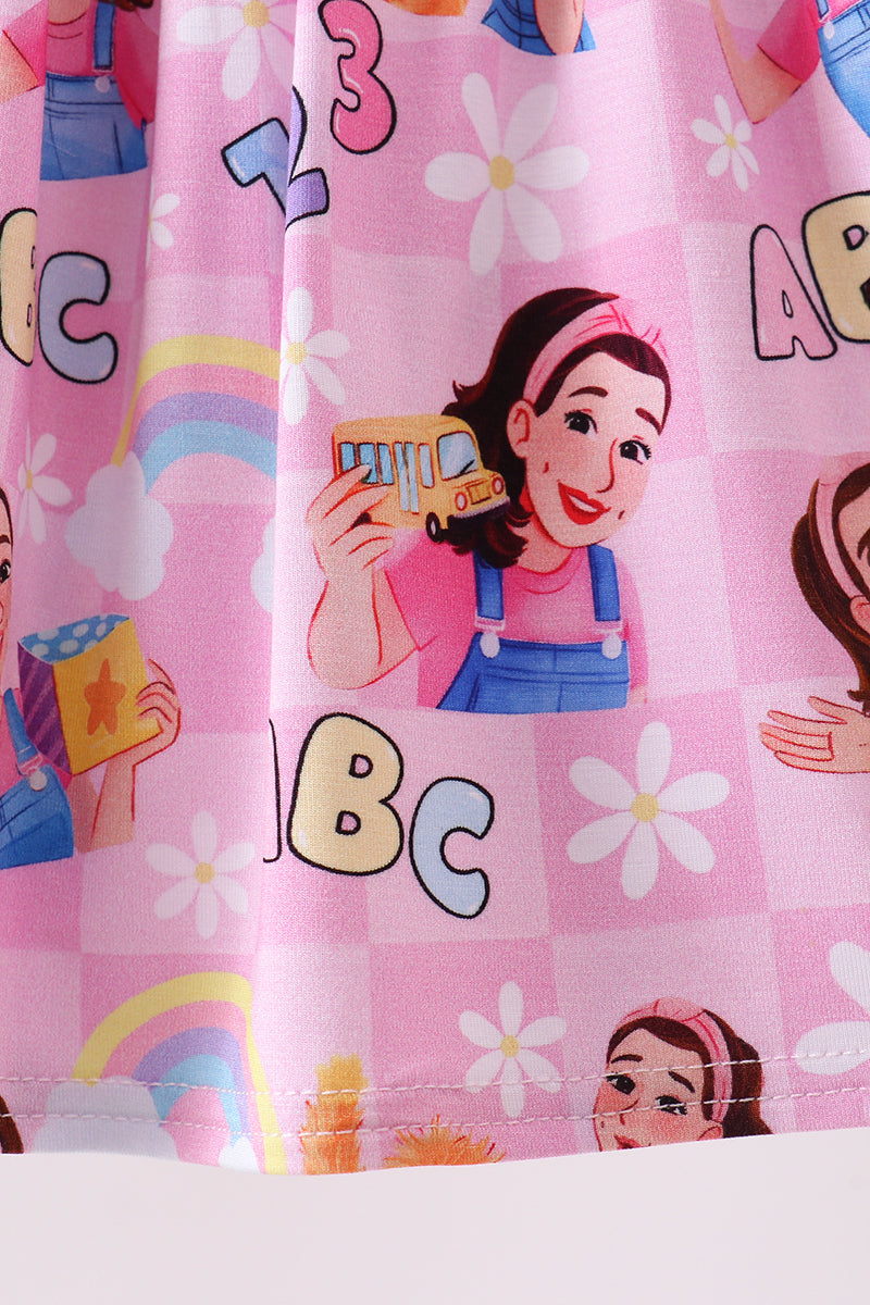 Pink Character Bamboo Set - Aaria Tees Aaria Tees
