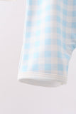 Blue Plaid UPF Swim One-Piece Aaria Tees