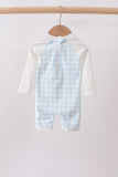 Blue Plaid UPF Swim One-Piece Aaria Tees