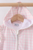 Pink Plaid UPF Swim Coverup Aaria Tees