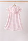 Pink Plaid UPF Swim Coverup Aaria Tees