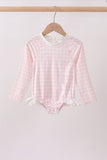 Pink Plaid UPF Rashguard Aaria Tees