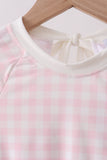 Pink Plaid UPF Rashguard Aaria Tees