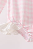 Pink Plaid UPF Rashguard Aaria Tees