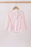 Pink Plaid UPF Rashguard Aaria Tees
