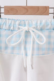 Blue Plaid UPF Swim Set Aaria Tees